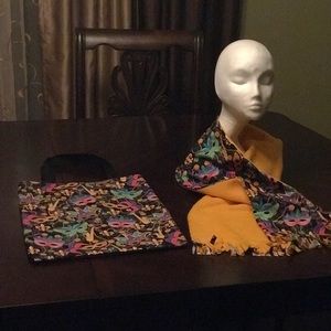 Handmade Mardi Gras Scarf and Tote
